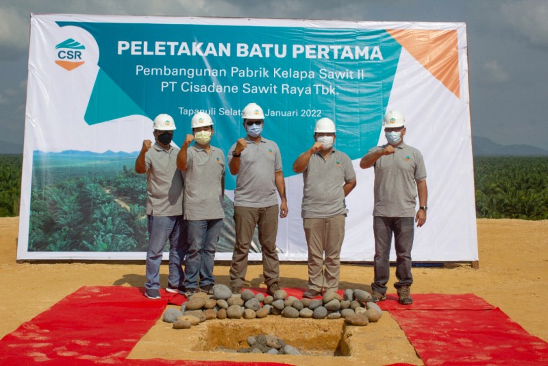 Cisadane Sawit Raya (CSRA) Lakukan Peletakan Batu Pertama Pembangunan Pabrik Anyar