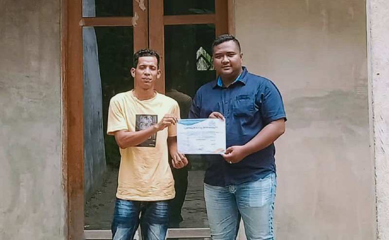 Bantuan Material Bangunan untuk Pembangunan Masjid Kelurahan Hutaraja