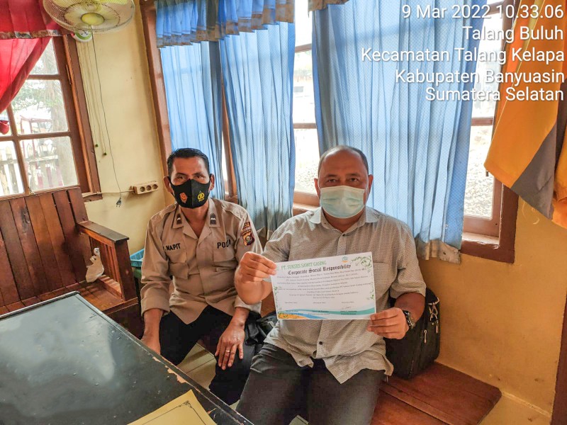 Donasi Renovasi Pos Polisi Desa Kenten Sumatera Selatan